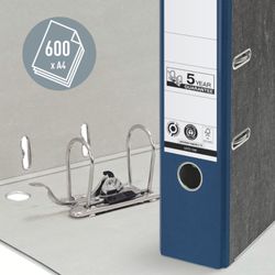 Αρχείο Leitz CO2 Neutral Lever Arch. Μαρμάρινο χαρτόνι. 180º. DIN A4. Σπονδυλική στήλη 80 mm, μπλε