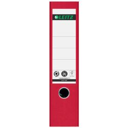Classeur à levier neutre en CO2 Leitz. Carton marbré. 180º. DIN A4. Dos 80 mm, rouge
