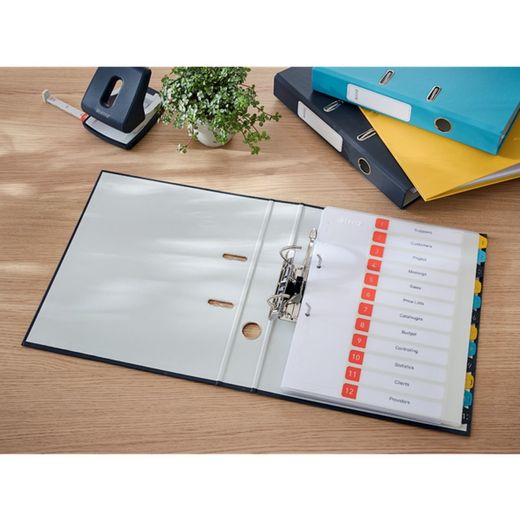 Leitz Cozy lever arch file Lined cardboard. 180º. DIN A4. 50mm Gray