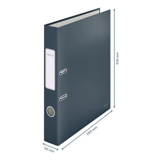 Leitz Cozy lever arch file Lined cardboard. 180º. DIN A4. 50mm Gray