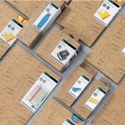Leitz Cozy lever arch file Lined cardboard. 180º. DIN A4. 80mm blue
