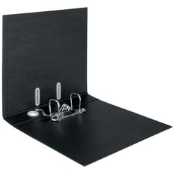 Leitz håndtagsbuefil lavet af 100% genanvendt og genanvendeligt pap. 180º. DIN A4. Ryg 50 mm. sort