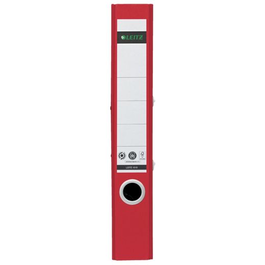 Classeur à levier Leitz en carton 100% recyclé et recyclable. 180º. DIN A4. Dos 50 mm, rouge