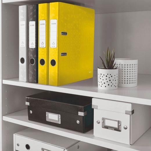 Leitz WOW Aktenordner. Gefütterter Karton. 180º. DIN A4. 50mm gelb