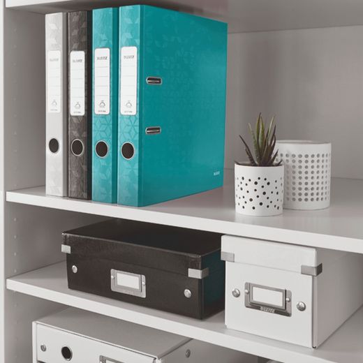 Leitz WOW Aktenordner. Gefütterter Karton. 180º. DIN A4. 50mm Türkis