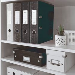 Leitz WOW Aktenordner. Gefütterter Karton. 180º. DIN A4. 80mm Schwarz