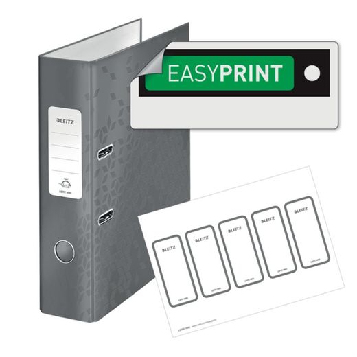 Leitz WOW Aktenordner. Gefütterter Karton. 180º. DIN A4. 80mm Rot