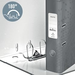 Leitz WOW Aktenordner. Gefütterter Karton. 180º. DIN A4. 80mm Rot