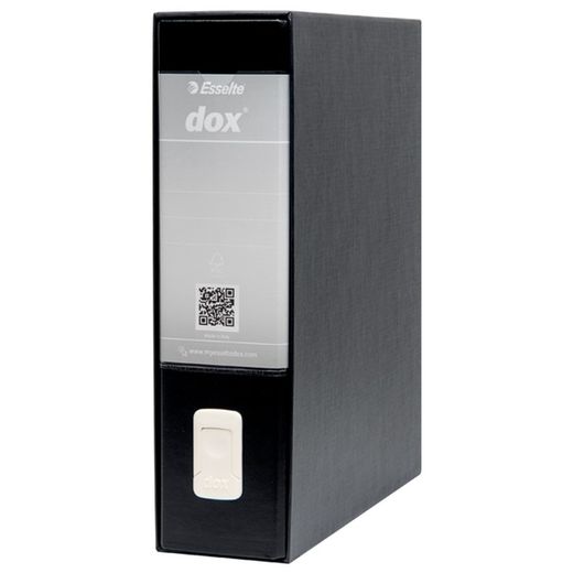 Classeur DOX avec boîte DIN A4 (28,5X31,5 cm), dos 80 mm. noir