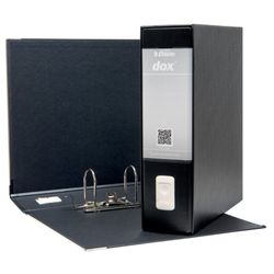 Schedario DOX con scatola DIN A4 (28,5X31,5 cm), dorso 80 mm. nero