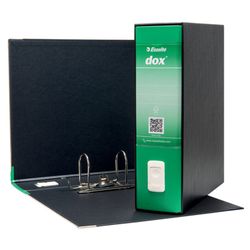 Schedario DOX con scatola DIN A4 (28,5X31,5 cm), dorso 80 mm. verde