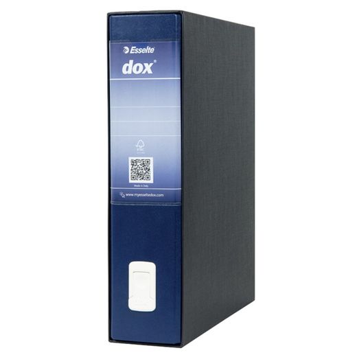 Dossier DOX avec boîte Folio (28,5X35 cm), dos 80 mm. bleu