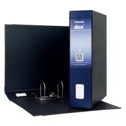Raccoglitore DOX con scatola Folio (28,5X35 cm), dorso 80 mm. blu