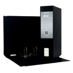 Raccoglitore DOX con scatola Folio (28,5X35 cm), dorso 80 mm. nero