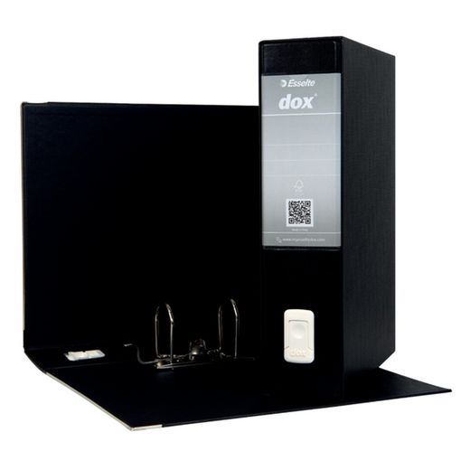 Raccoglitore DOX con scatola Folio (28,5X35 cm), dorso 80 mm. nero