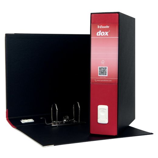 DOX fil med Folio box (28,5X35 cm), ryg 80 mm. rød