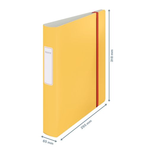 Leitz Active Cozy filing cabinet. Poyfoam. 180°. DIN A4, spine 65 mm, yellow