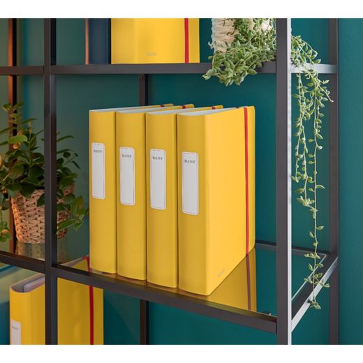 Leitz Active Cozy filing cabinet. Poyfoam. 180°. DIN A4, spine 65 mm, yellow