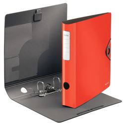Szafka na dokumenty Leitz Active Solid. Pianka. 180º. DIN A4, grzbiet 65 mm. czerwony