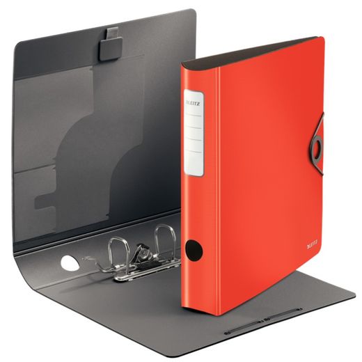 Szafka na dokumenty Leitz Active Solid. Pianka. 180º. DIN A4, grzbiet 65 mm. czerwony