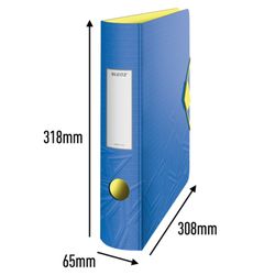 Leitz Active Urban Chic arkivskab. Polyfoam. 180º. DIN A4, ryg 65 mm. blå