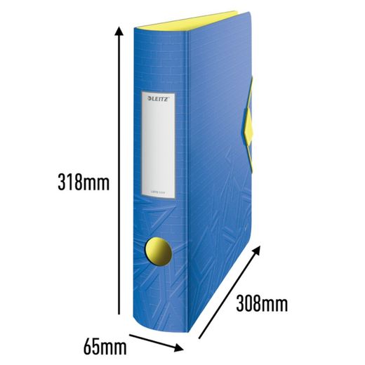 Leitz Active Urban Chic arkivskab. Polyfoam. 180º. DIN A4, ryg 65 mm. blå