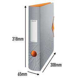 Armadietto Leitz Active Urban Chic. Polischiuma. 180º. DIN A4, dorso 65 mm. Grigio