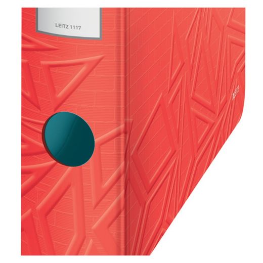 Szafka na dokumenty Leitz Active Urban Chic. Pianka. 180º. DIN A4, grzbiet 65 mm. czerwony