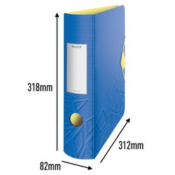 Armadietto Leitz Active Urban Chic. Polischiuma. 180º. DIN A4, dorso 82 mm. blu