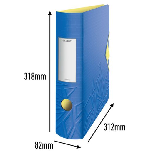 Armadietto Leitz Active Urban Chic. Polischiuma. 180º. DIN A4, dorso 82 mm. blu