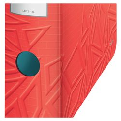 Szafka na dokumenty Leitz Active Urban Chic. Pianka. 180º. DIN A4, grzbiet 82 mm. czerwony