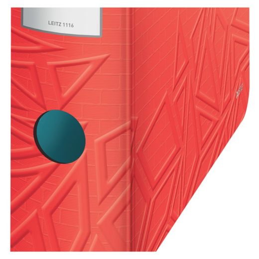 Szafka na dokumenty Leitz Active Urban Chic. Pianka. 180º. DIN A4, grzbiet 82 mm. czerwony