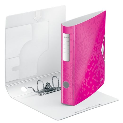 Archivador Leitz Active WOW. Polyfoam. 180º. DIN A4, lomo 65 mm. fucsia