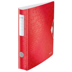 Leitz Actieve WOW archiefkast. Polyschuim. 180º. DIN A4, rug 65 mm. rood