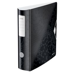 Archivador Leitz Active WOW. Polyfoam. 180º. DIN A4, lomo 82 mm. negro