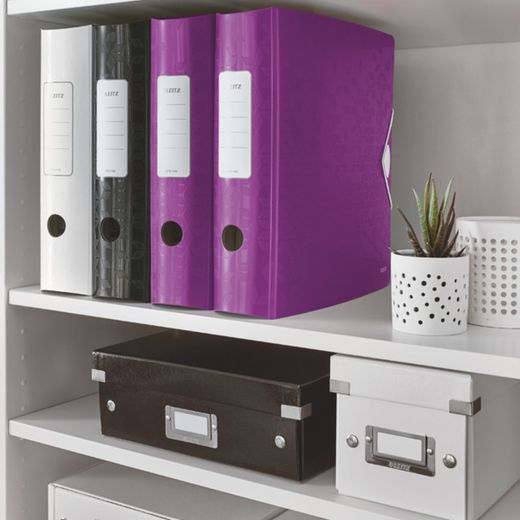 Leitz Active WOW Aktenschrank. Polyschaum. 180º. DIN A4, Rücken 82 mm. Violett