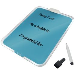 Leitz Cosy leggio da scrivania in vetro, blu