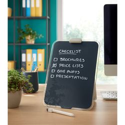 Leitz Cosy Glas-Schreibtisch, grau