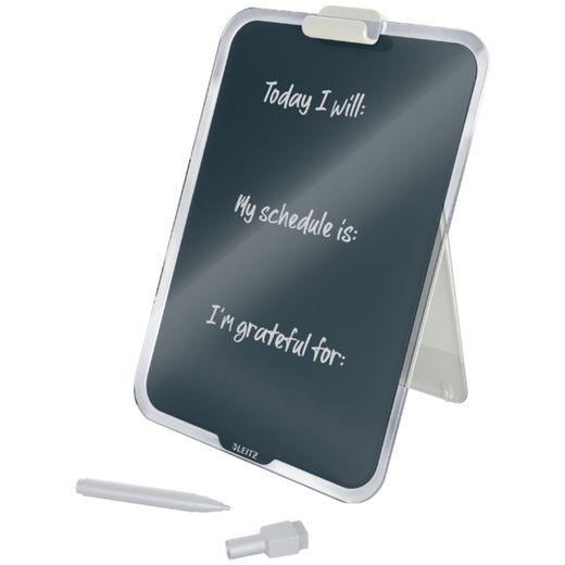 Leitz Cosy Glas-Schreibtisch, grau