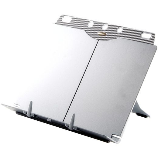 Bogstander Metallic grå