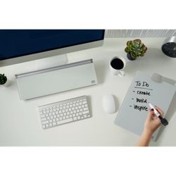 NOBO Whiteboard Rednerpult mit Glasplatte, weiß