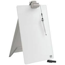 NOBO Whiteboard Rednerpult mit Glasplatte, weiß