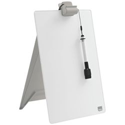 NOBO Whiteboard Rednerpult mit Glasplatte, weiß