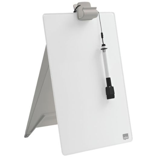 NOBO Whiteboard Rednerpult mit Glasplatte, weiß