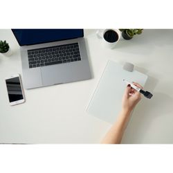 NOBO Whiteboard Rednerpult mit Glasplatte, weiß