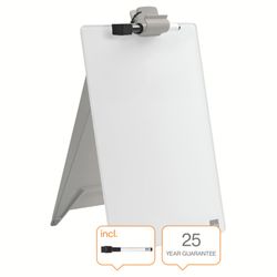NOBO Whiteboard Rednerpult mit Glasplatte, weiß
