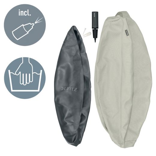 Ballon de siège actif, 55 cm antidérapant, gris