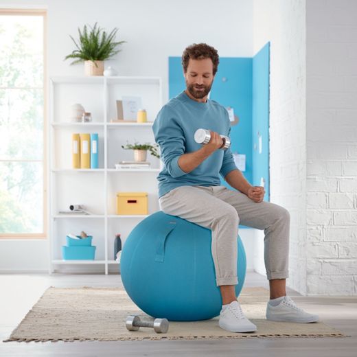 Ergo Cosy Aktiver Sitzball mit 65 cm Durchmesser, blau