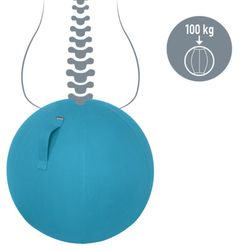 Ergo Cosy Aktiver Sitzball mit 65 cm Durchmesser, blau