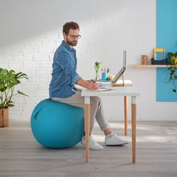 Ergo Cosy Aktiver Sitzball mit 65 cm Durchmesser, blau
